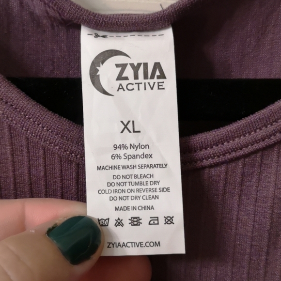 Zyia Lilac Parallel Tank XL - Picture 6 of 6